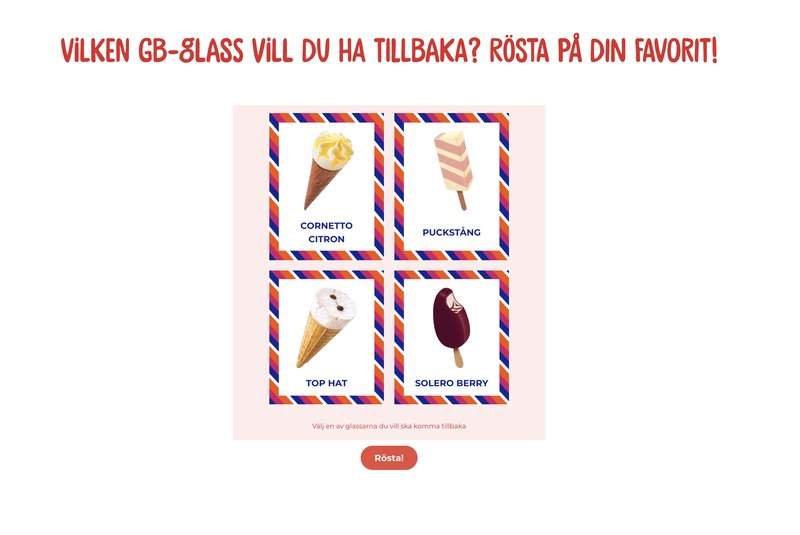 Skärmavbild: GB Glace